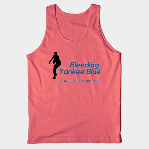 BYB Silhouette Design on Gray Tank Top by Bleeding Yankee Blue